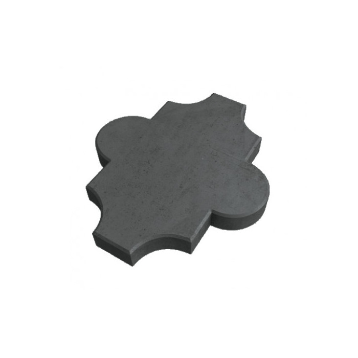 Тротуарная плитка Клевер 367х133х60 темно-серая